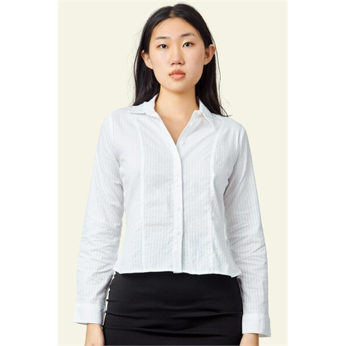 Closet White Semi Fitted Formal Shirt