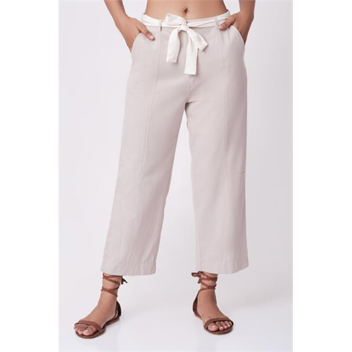 Cotton Collection Beige Pants By Coco