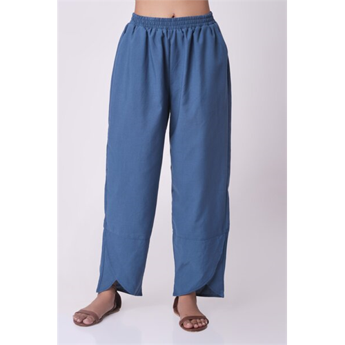 Cotton Collection Blue Pant By Coco