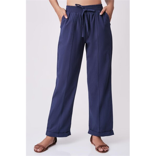 Cotton Collection Blue Pants By Coco