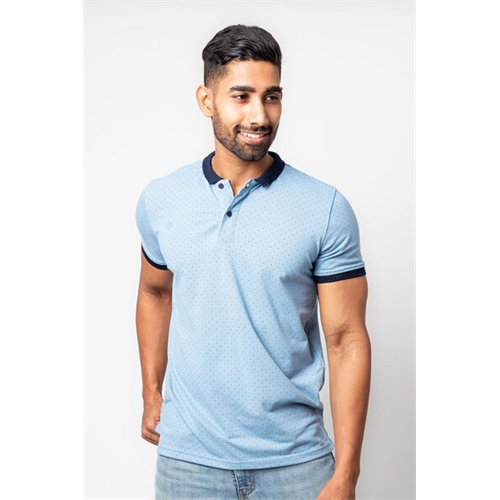 Cotton Collection Blue Polo Tshirt By Coco