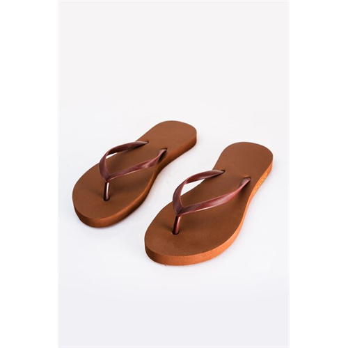 Cotton Collection Brown Slippers By Coco