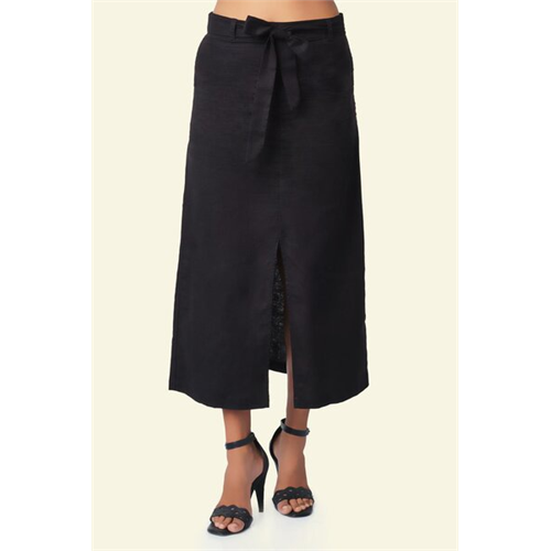 Cotton Collection Cotton Black Skirt By Coco