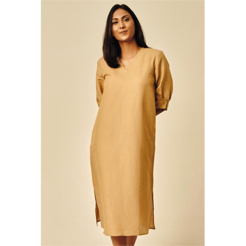 Cotton Collection Cotton Kelp Cuffed Dress By Coco