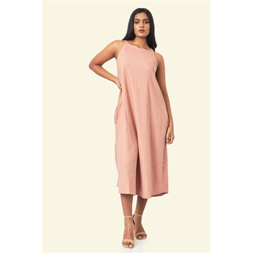 Cotton Collection Cotton Peach Maxi Dress By Coco