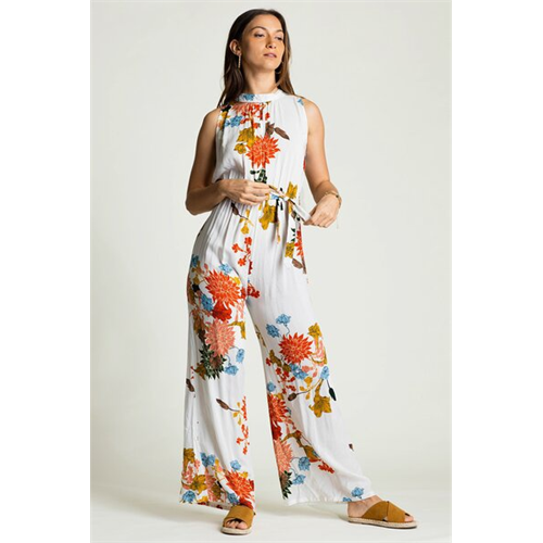 Cotton Collection Floral Printed Jumpsuit By Coco