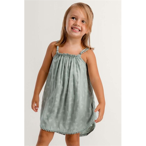 Cotton Collection Green Dress By Coco