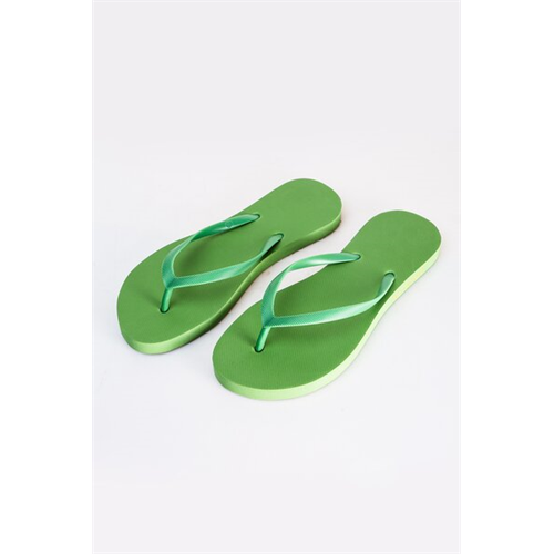 Cotton Collection Green Slippers By Coco