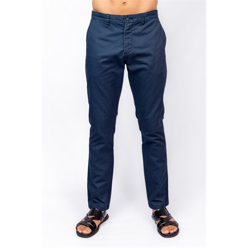 Cotton Collection Navy Blue Over-Dye Twill Pant By Coco