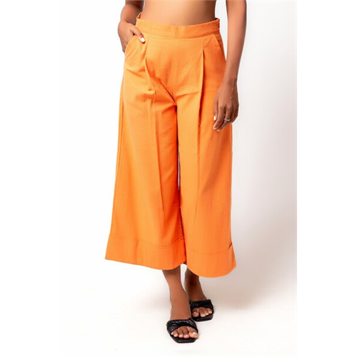 Cotton Collection Orange Pant By Coco