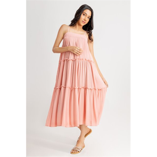 Cotton Collection Peach Dress by Coco