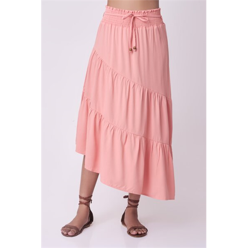 Cotton Collection Peach Skirt By Coco