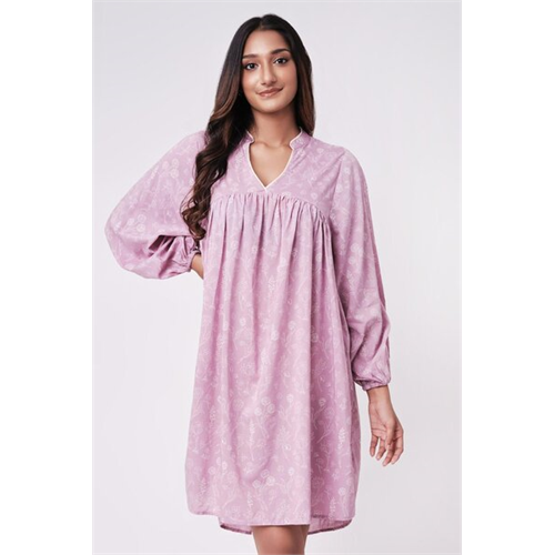 Cotton Collection Purple Dress By Coco