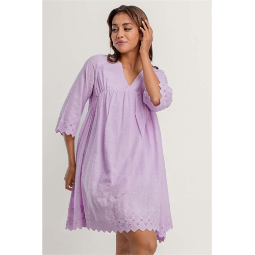 Cotton Collection Purple Dress By Coco