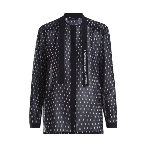 Diesel Printed Round Neck Long Sleeves Shirt