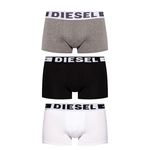 Diesel Solid Color Logo Waist Band Men's Brief