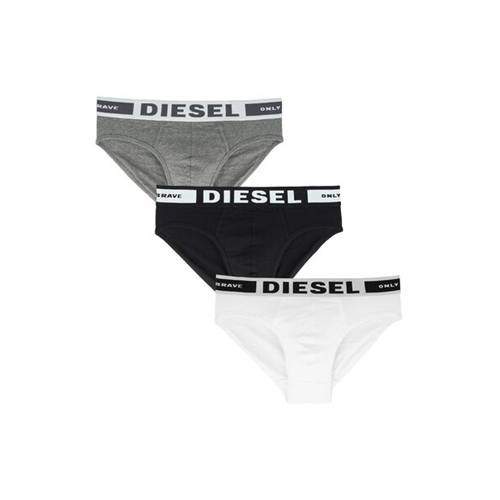 Diesel Solid Color Logo Waist Band Men's Brief