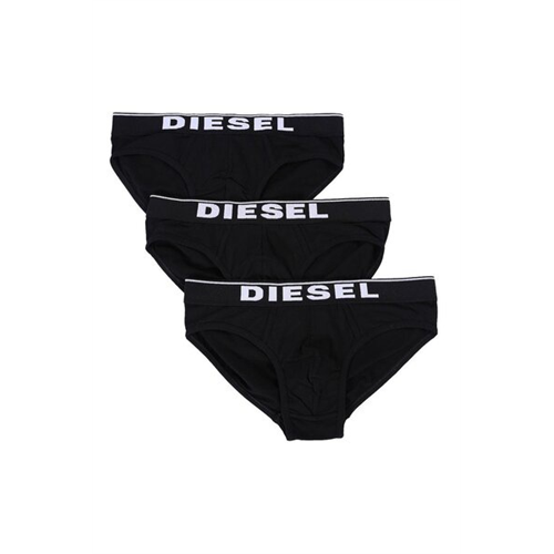 Diesel Solid Color Logo Waist Band Men's Brief