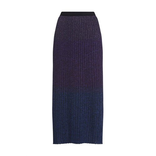Diesel Solid Color Pleated Midi Skirt