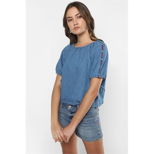 LEVI'S Blue Short Sleeve Top