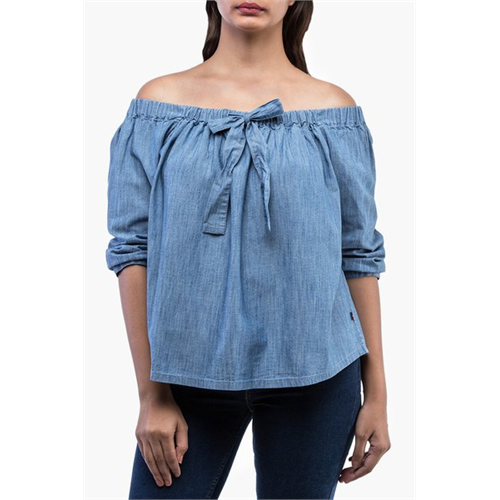 Levi's Solid Colour Off Shoulder Top