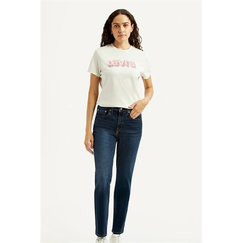 Levi's Women's 724 Blue Straight Fit High Rise Jean