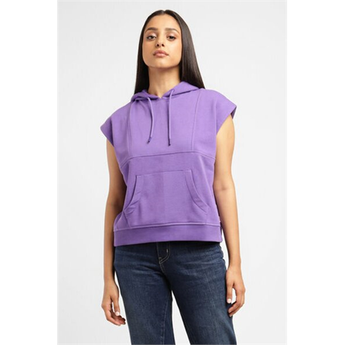 Levi's X Deepika Padukone Solid Purple Hoodies