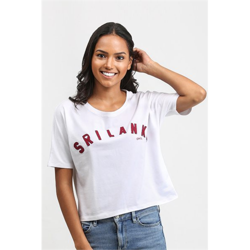 Luv SL Solid Color Sri Lanka Applique Women's T-Shirt