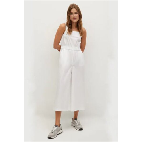 Mango White Strap Jumpsuit