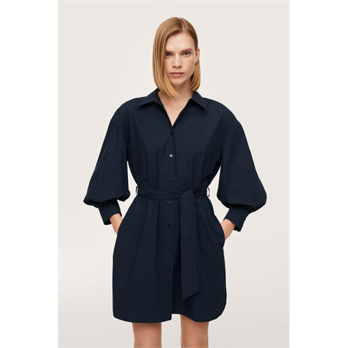 Mango Belt Cotton Dress