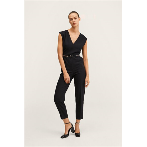 Mango Belt Long Jumpsuit