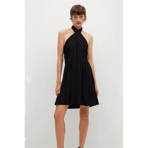 Mango Black Halter Dress