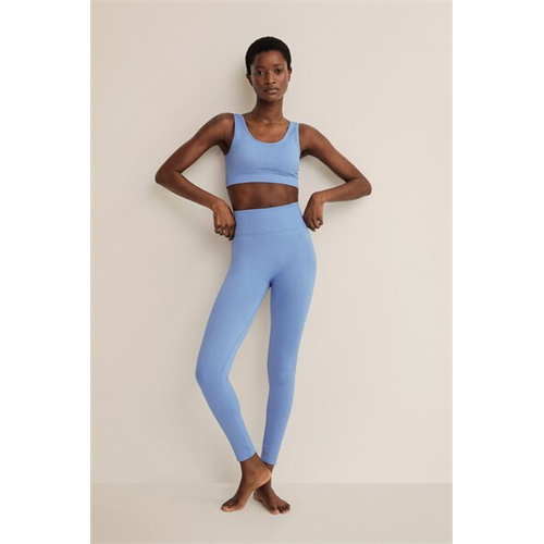 Mango Blue Basic Leggings