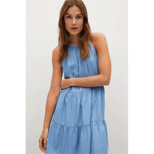 Mango Blue Sleeveless Dress