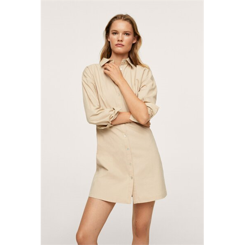Mango Cotton Shirt Dress