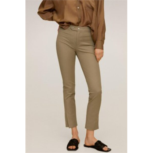 Mango Ecru Crop Trousers