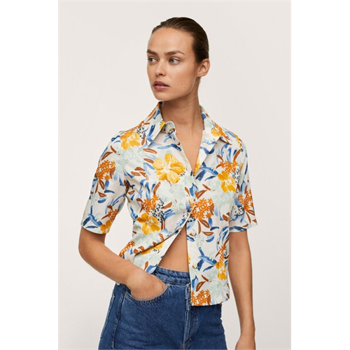 Mango Floral Print Shirt