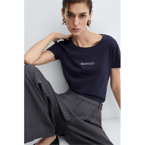 Mango Navy Womenswear T-Shirt