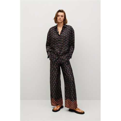 Mango Printed Oversize Shirt