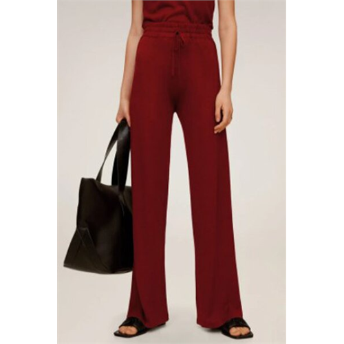 Mango Red Drawstring Trouser