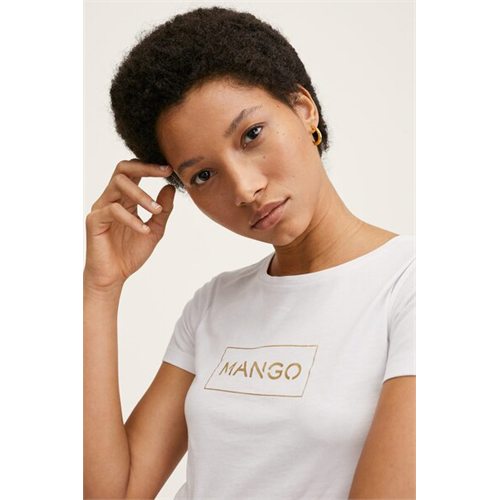 Mango Striped Cotton T-Shirt