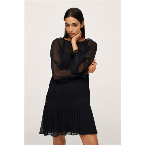 Mango Textured Flowy Dress