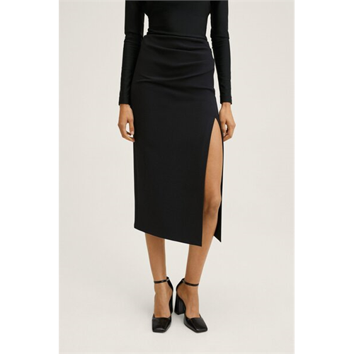 Mango Vent Midi Skirt