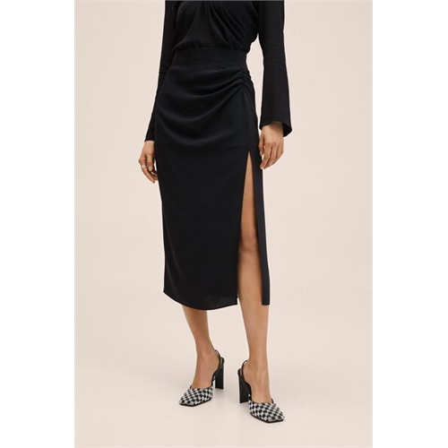 Mango Vent Midi Skirt