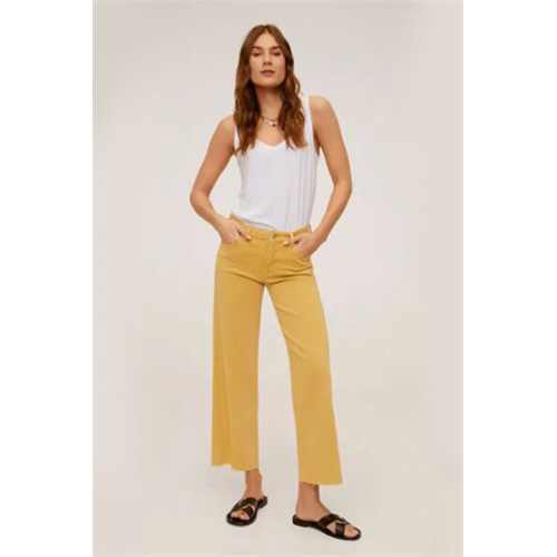 Mango Yellow Culotte Jeans