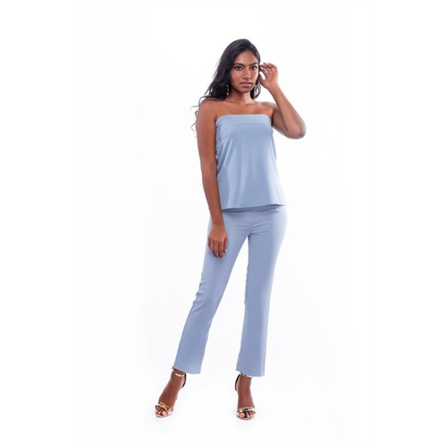 Tara Light Blue Sleeveless Top