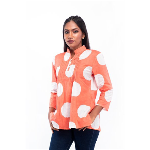 Odel Printed Three Quarter Sleeve Top
