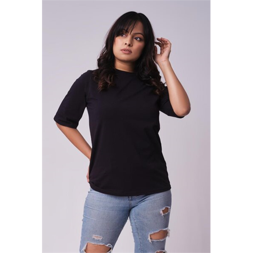 Odel Basics Black Drop Shoulder Oversized Tshirt