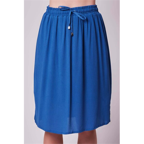 Odel Basics Blue Knee Length Regular Fitted Skirt