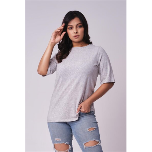 Odel Basics Grey Marl Drop Shoulder Oversized Tshirt